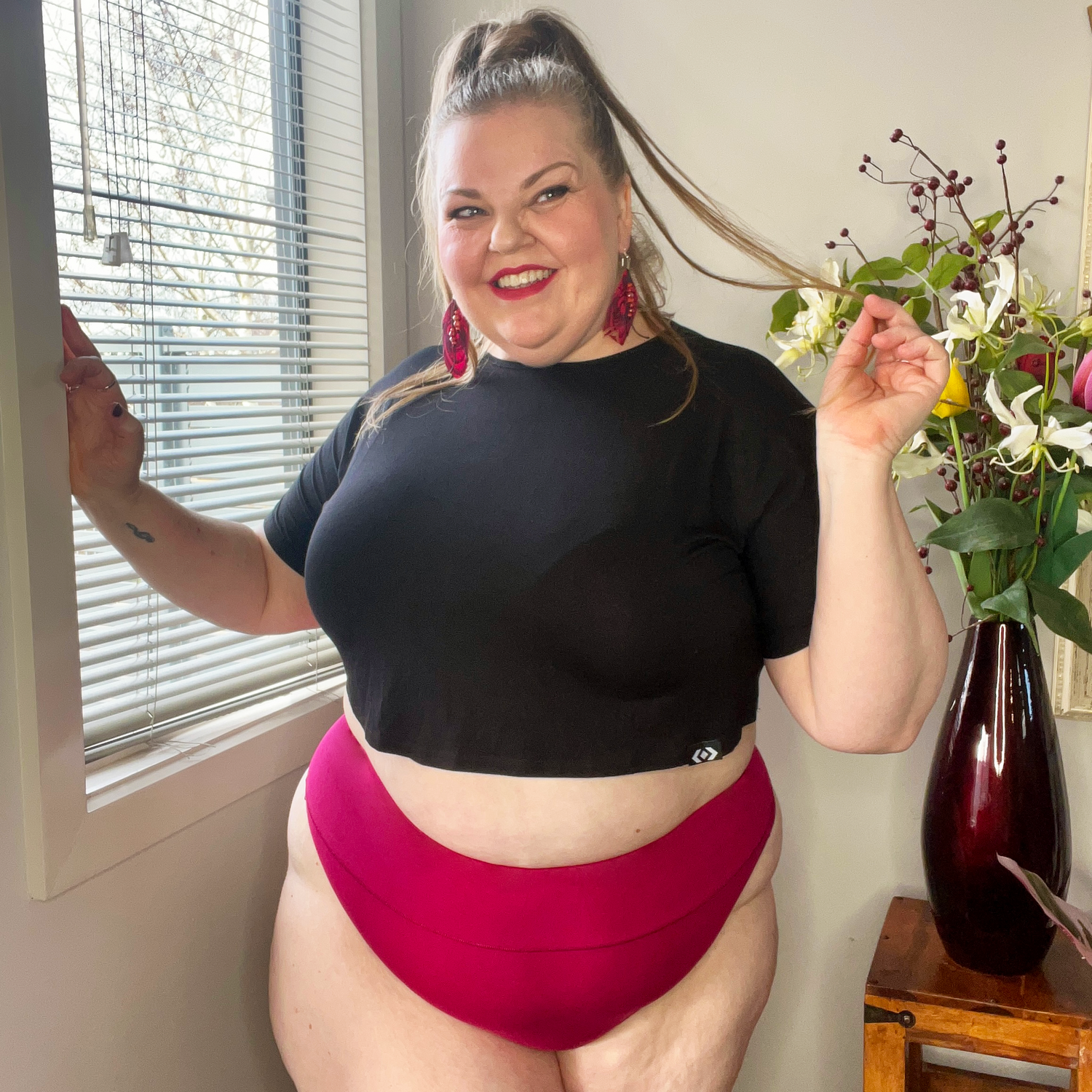 Bio-Baumwolle Tanga - Raspberry Pie