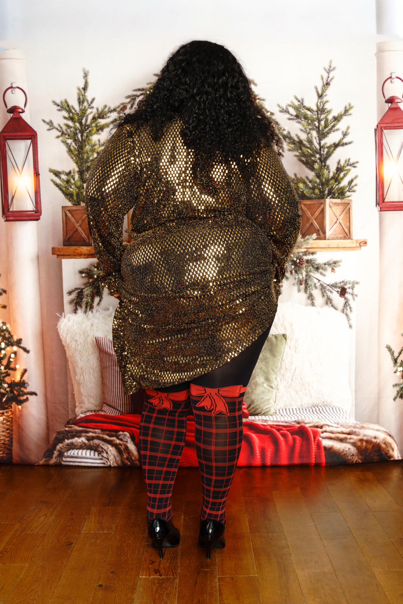 Weihnachts-Strumpfhose - Gift Wrapped