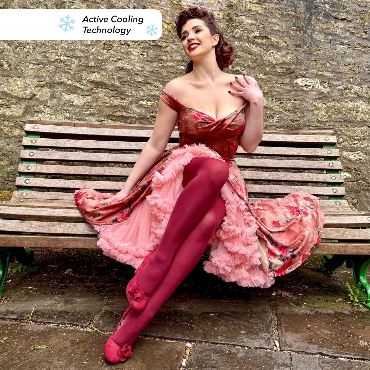 Stay Cool 80 Denier Strumpfhose - Burgundy