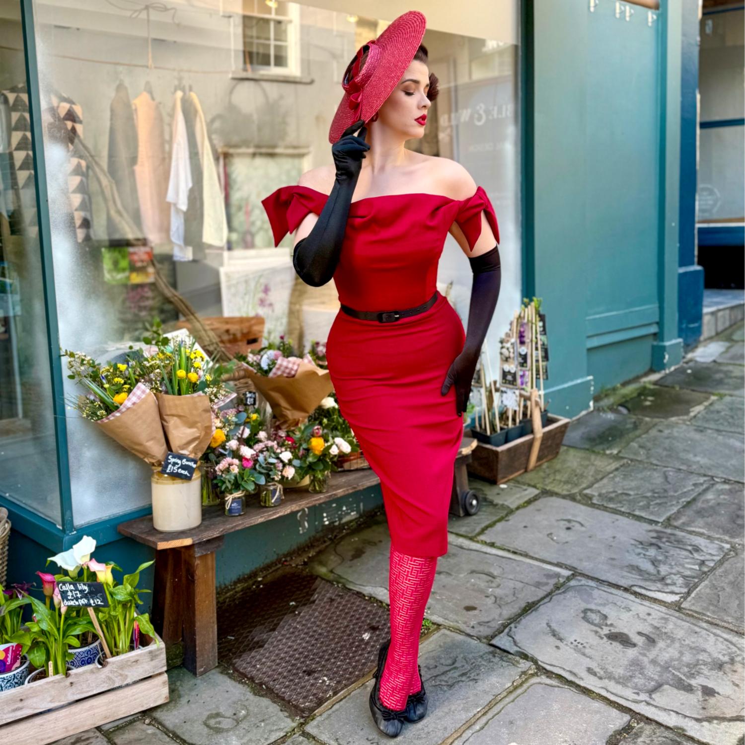 Netzstrumpfhose - Traditional Rot