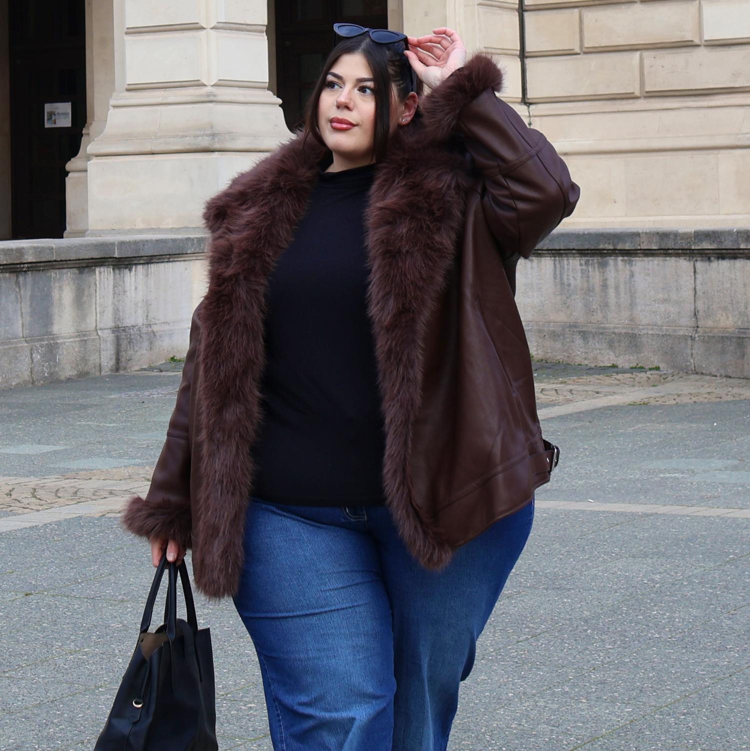 Amelia Aviator Jacke – Braun