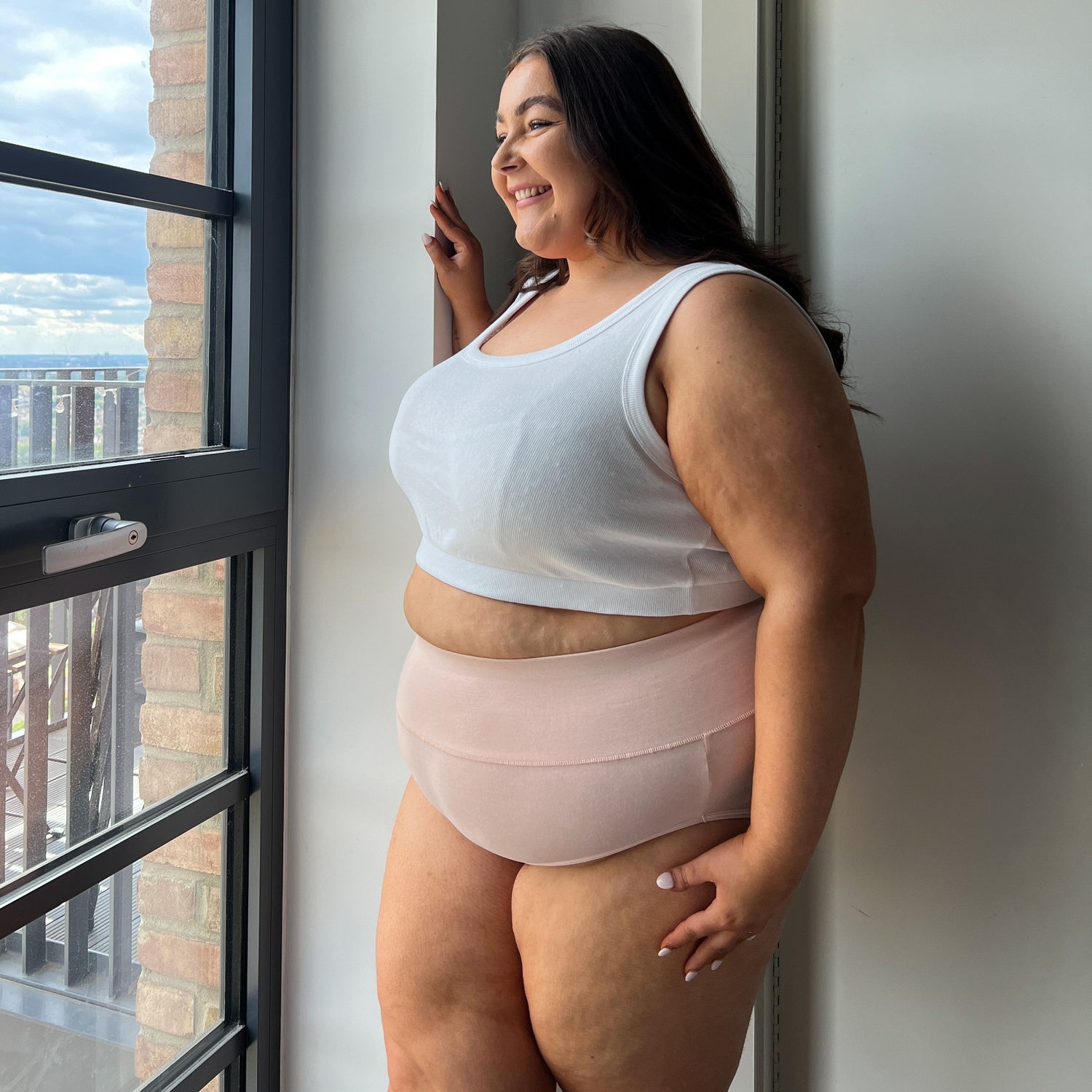 Heltrosa i ekologisk bomull - Balettrosa