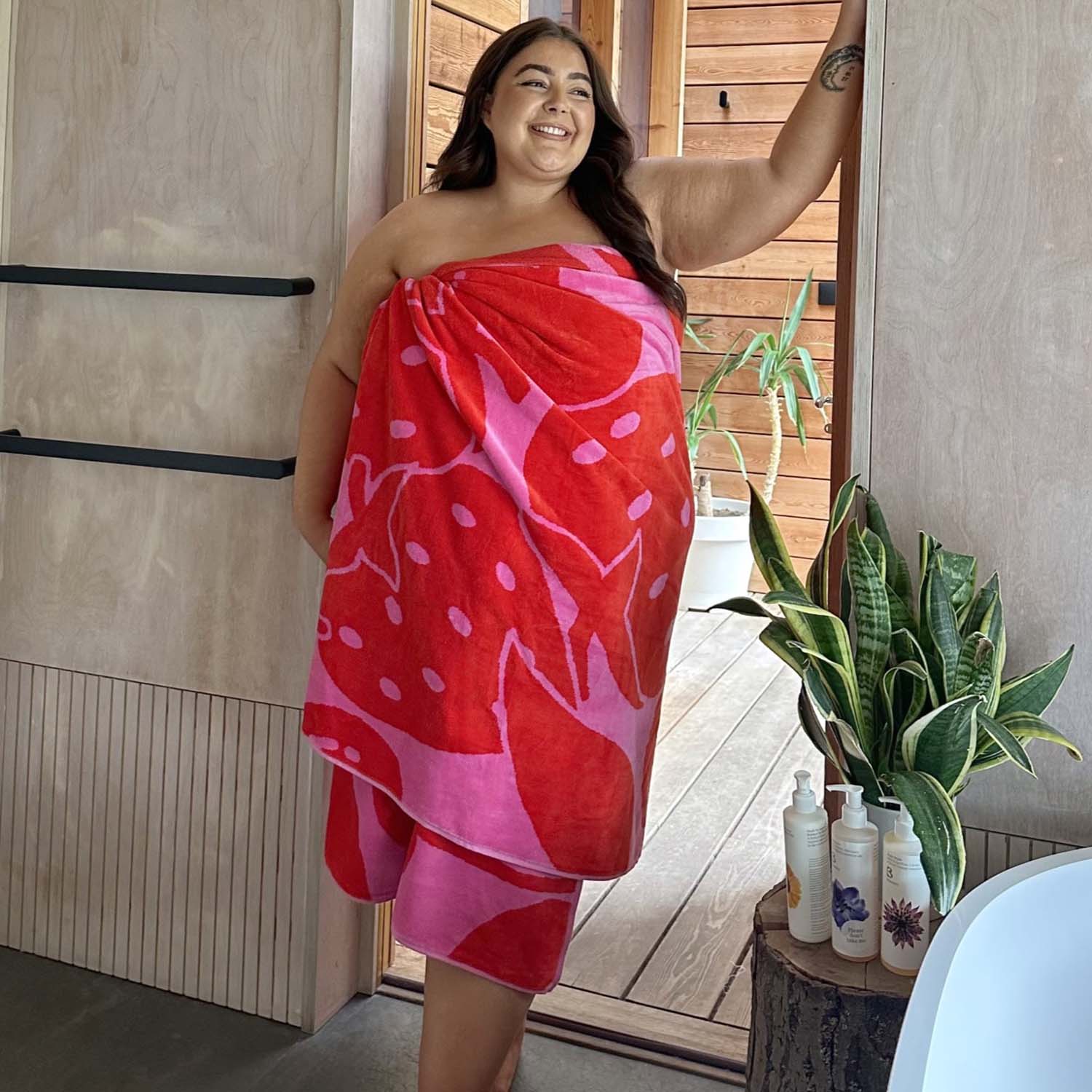 Plyschhandduk - Fruktig