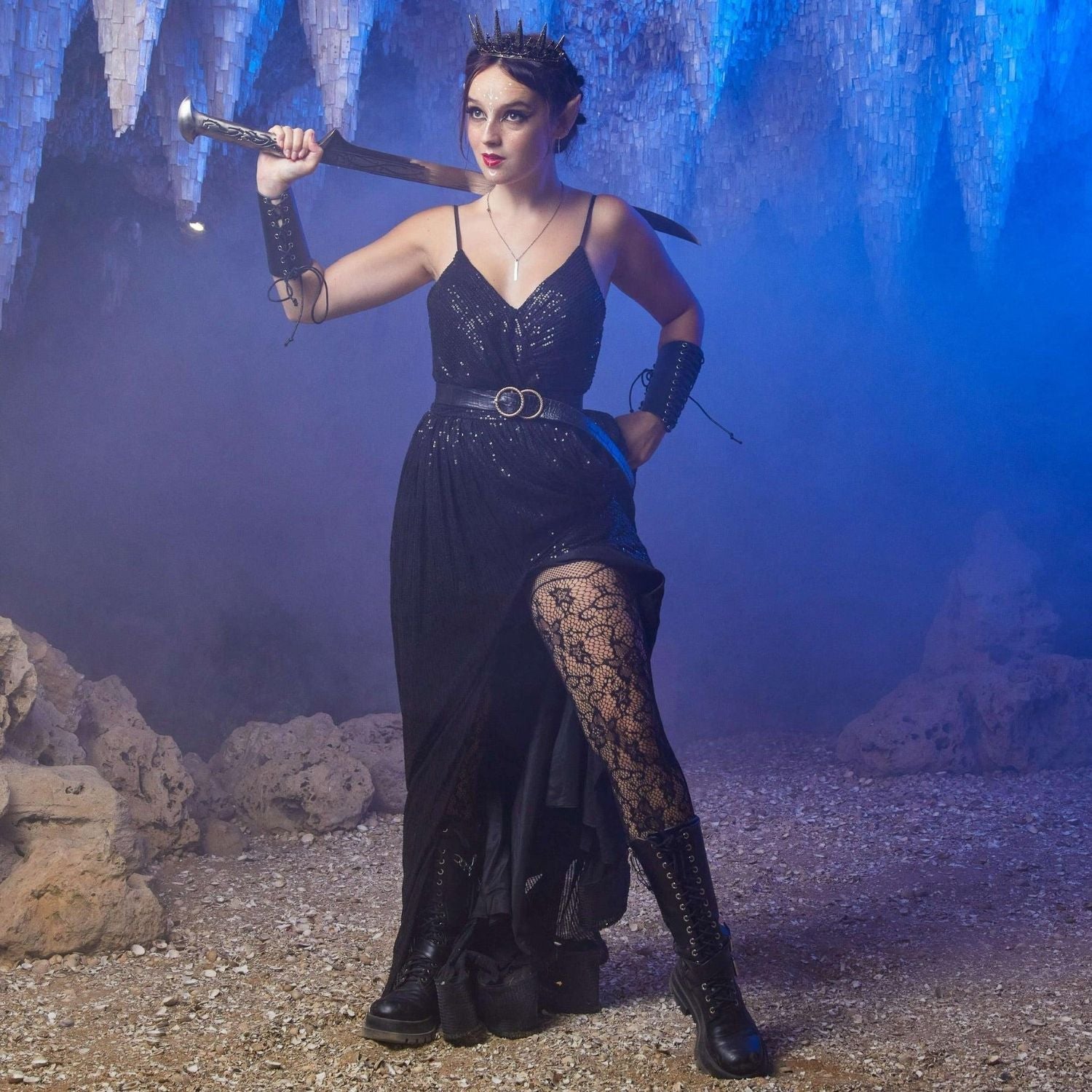 ACOTAR Netzstrumpfhosen - Thorns & Roses