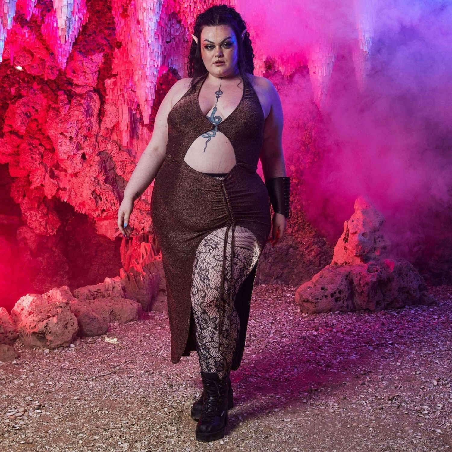 ACOTAR Netzstrumpfhosen - Thorns & Roses