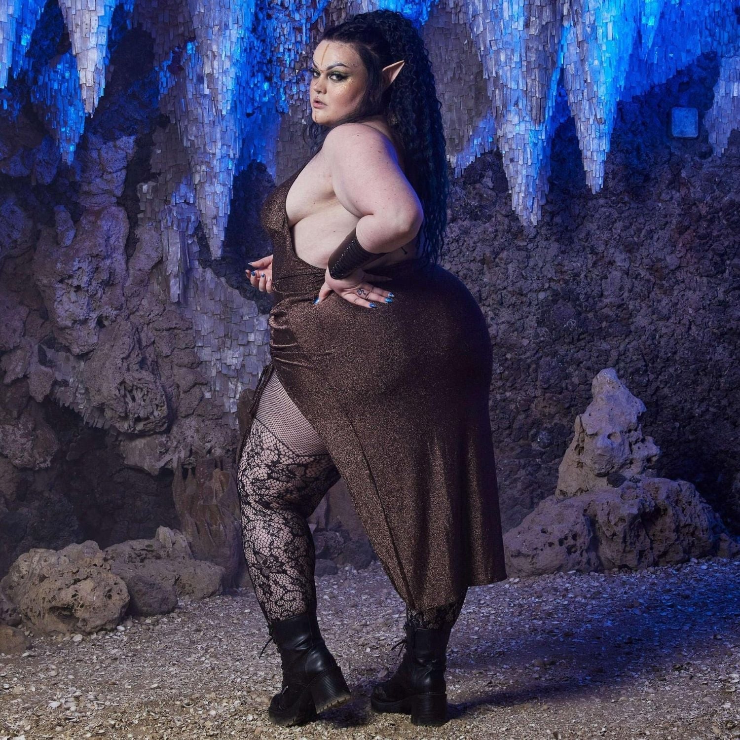 ACOTAR Netzstrumpfhosen - Thorns & Roses