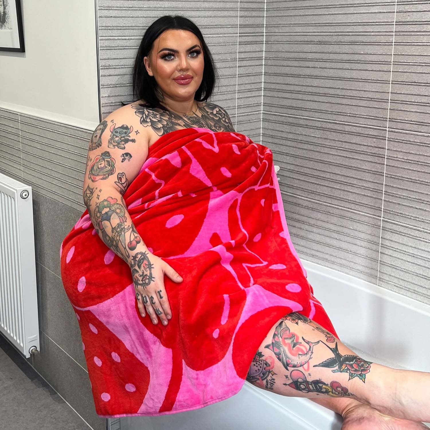 Plyschhandduk - Fruktig