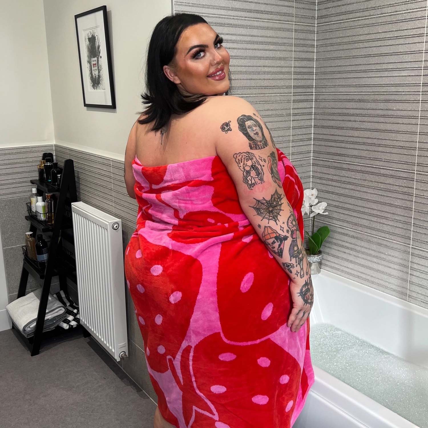 Plyschhandduk - Fruktig