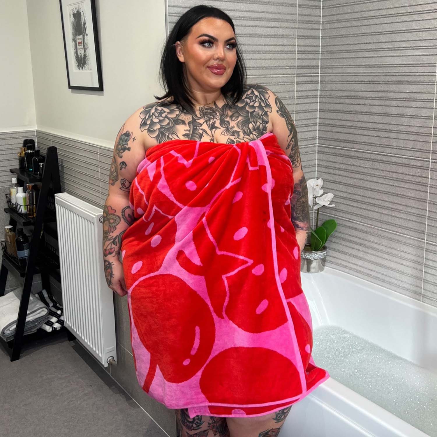 Plyschhandduk - Fruktig