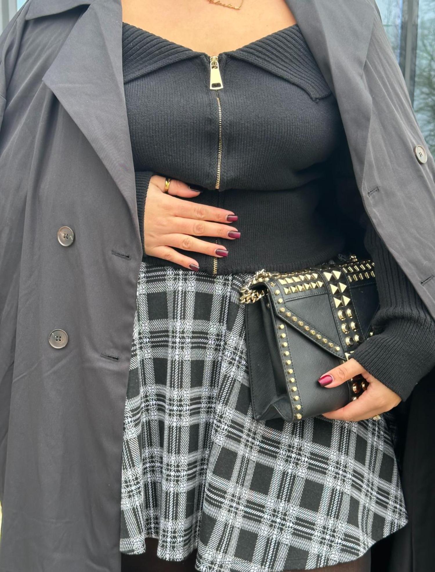 Karierter Mini-Tellerrock - Cairn