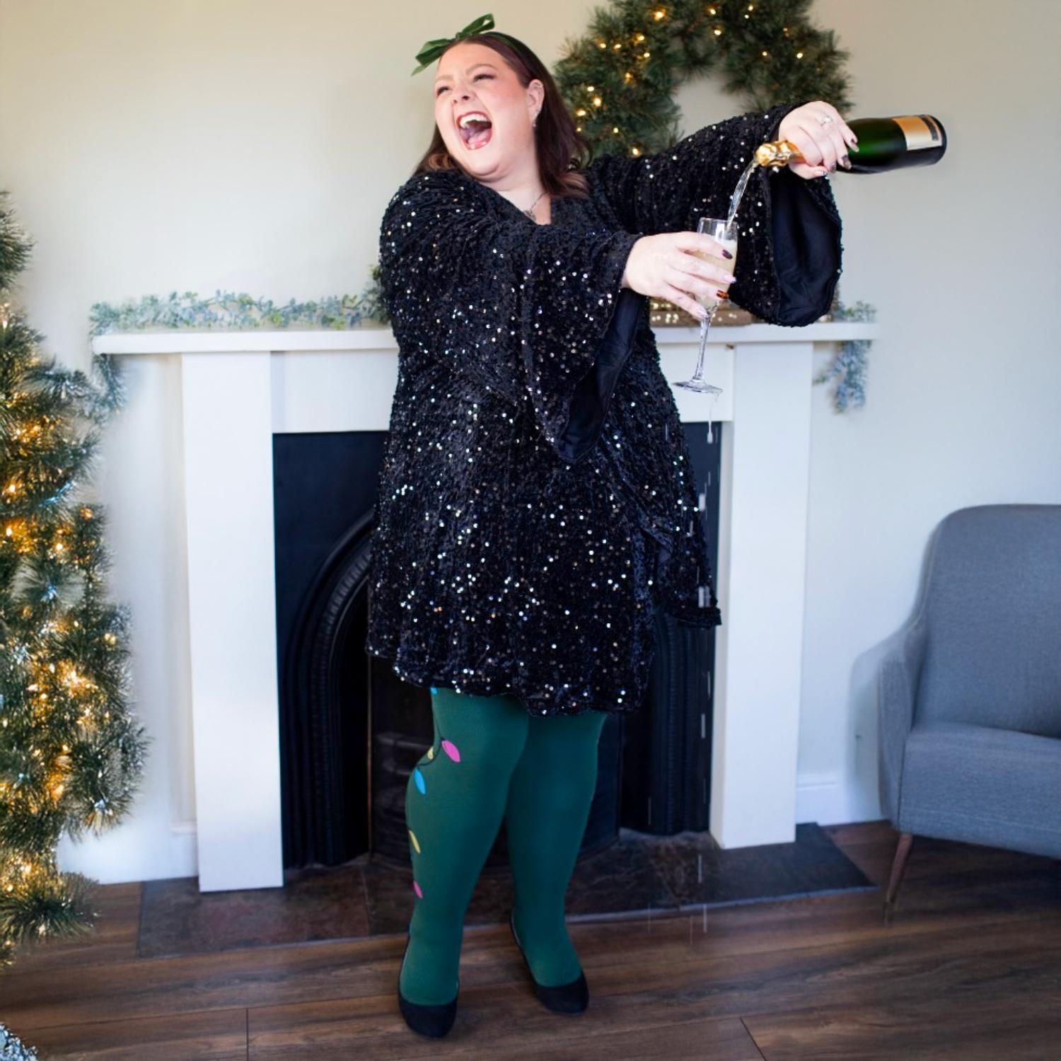 Weihnachts-Strumpfhose - Fairy Lights