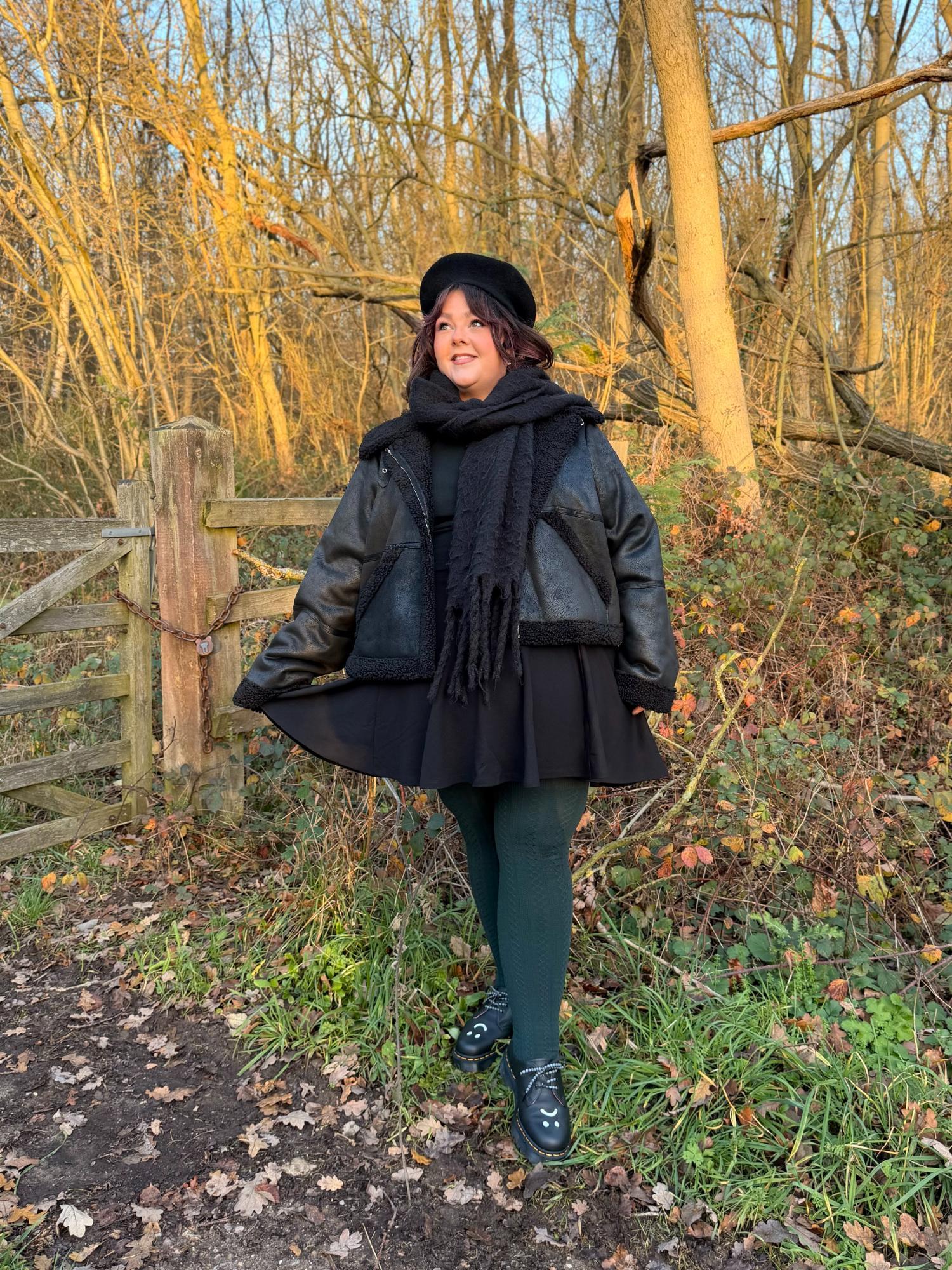 Bessie Aviator Jacke – Schwarz