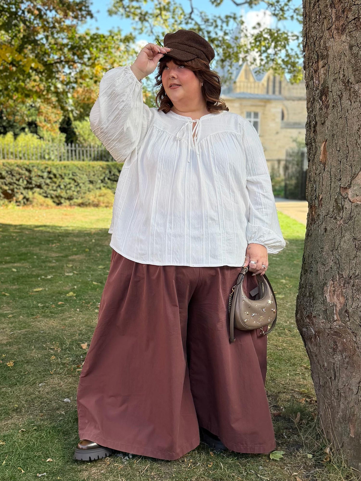 Iona Strukturierte Webbluse - Cream