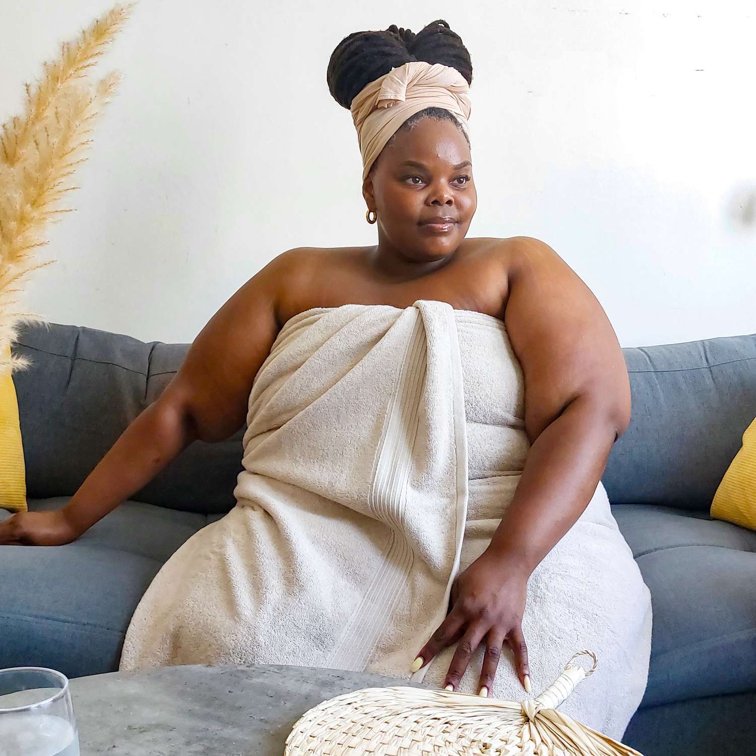 Big Softee Badetuch – Almond