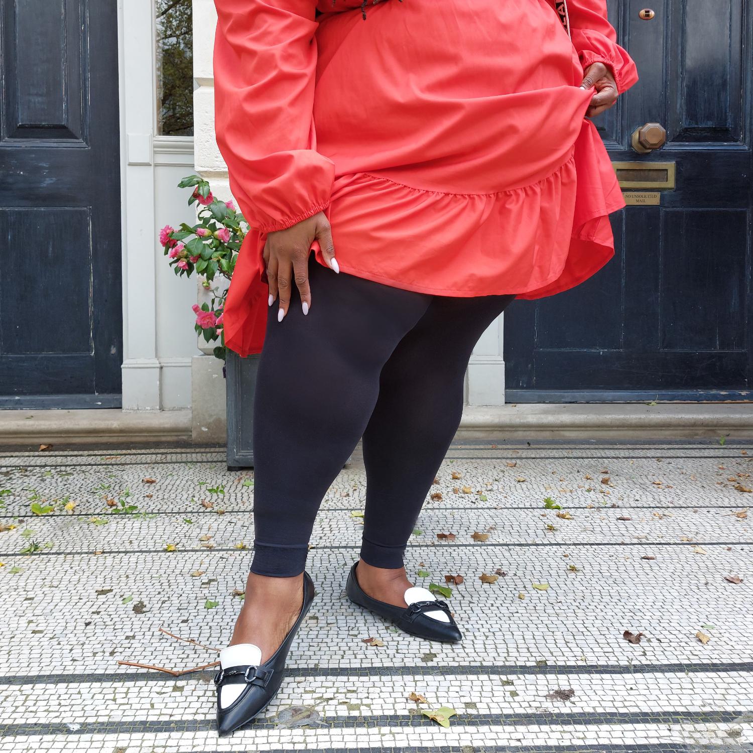 Stay Cool Fußlose Strumpfhosen - Schwarz