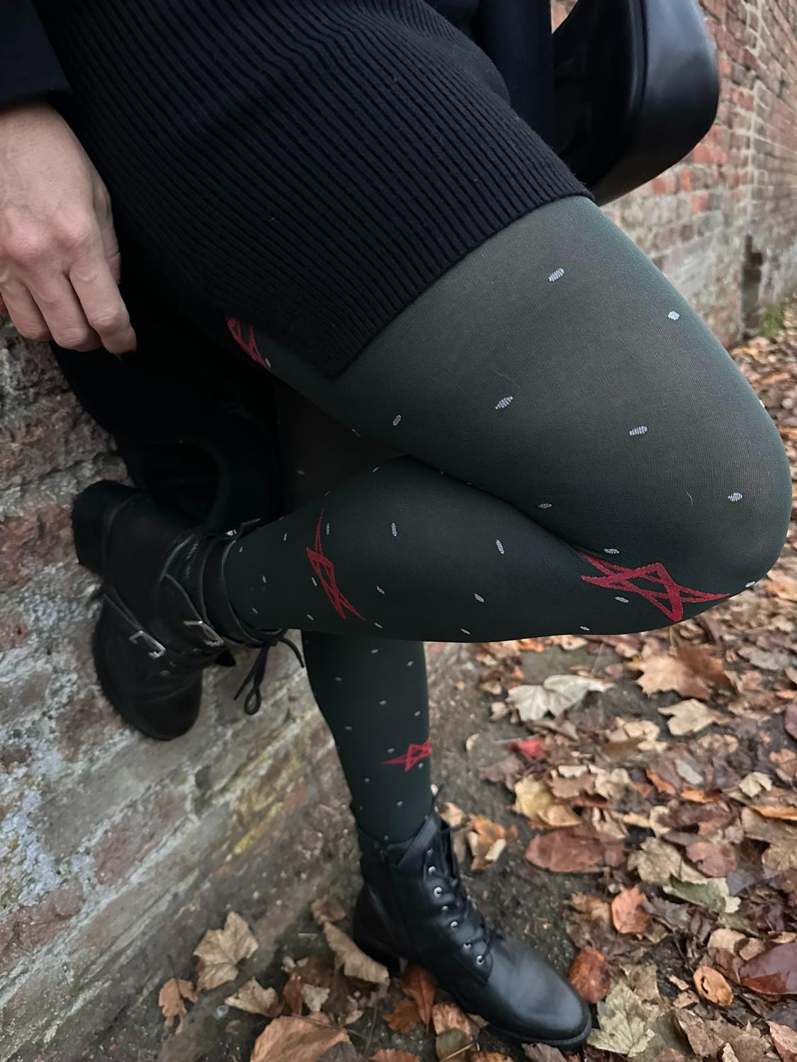 Weihnachts-Strumpfhose - Woodland Magick