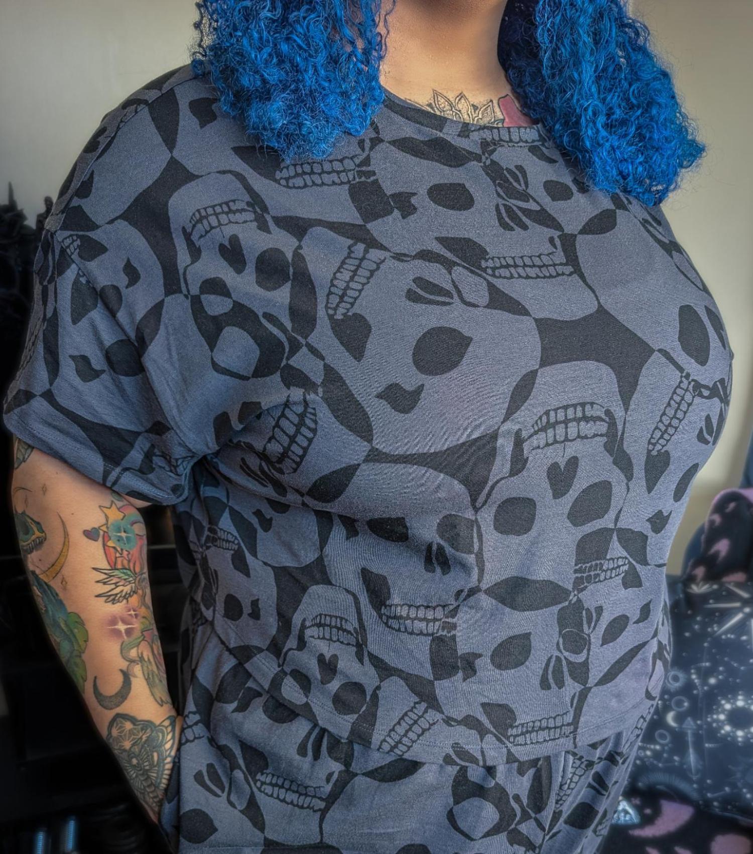 Bio-Baumwoll-Pyjama-T-Shirt – Boxy-Fit - Catacomb