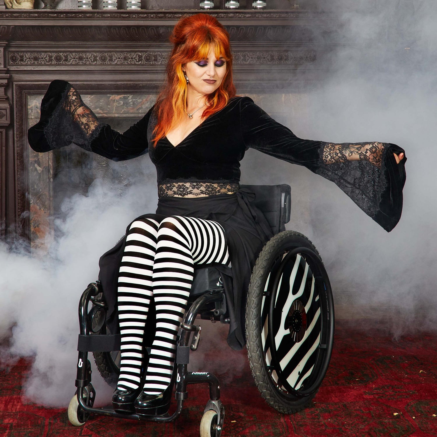 Ringelstrumpfhosen - Witch