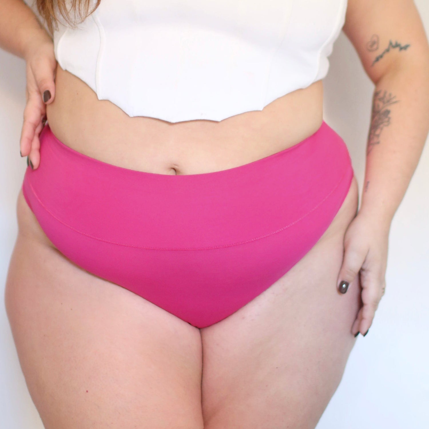 Bio-Baumwolle Super High Leg Slips - Barbara