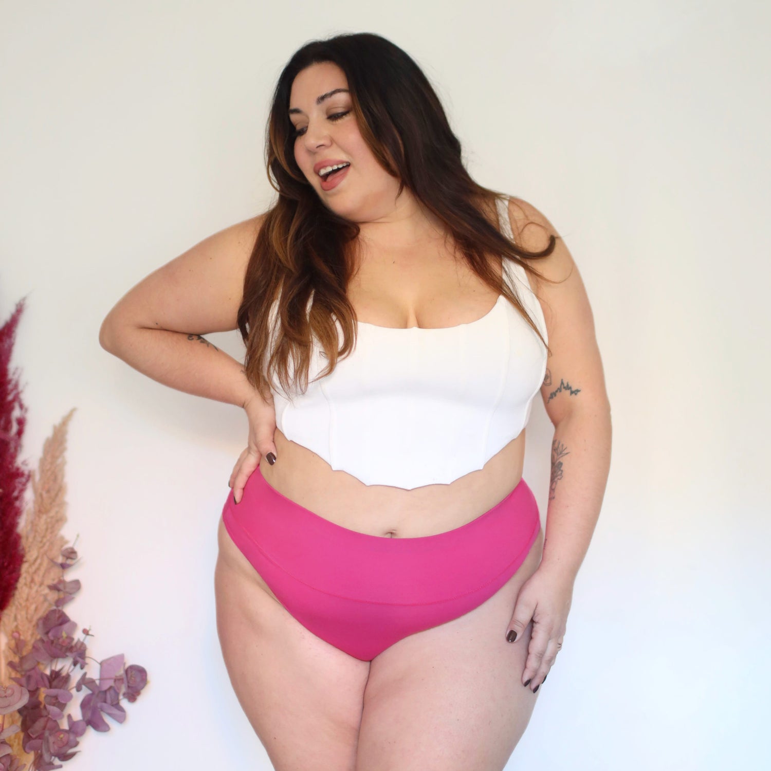 Bio-Baumwolle Super High Leg Slips - Barbara