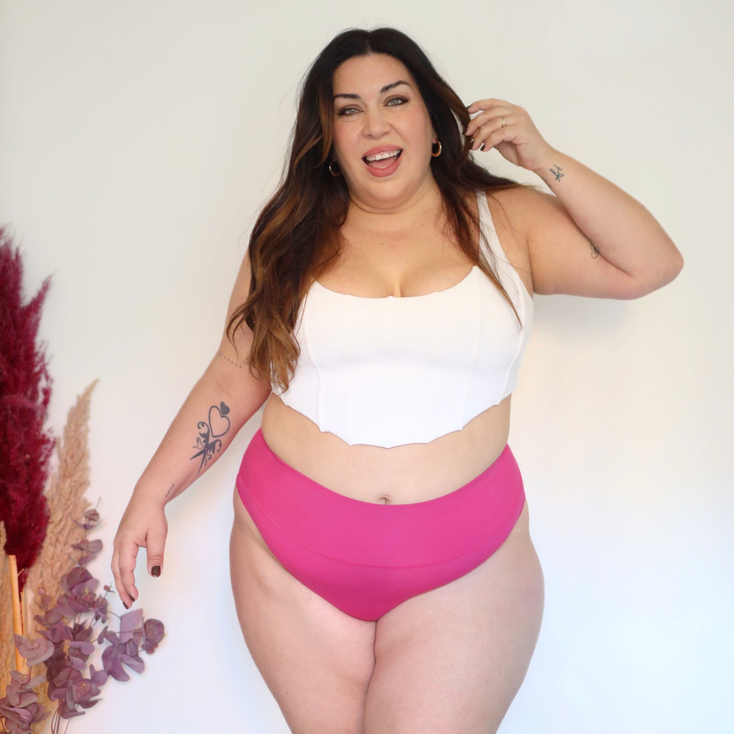 Bio-Baumwolle Super High Leg Slips - Barbara