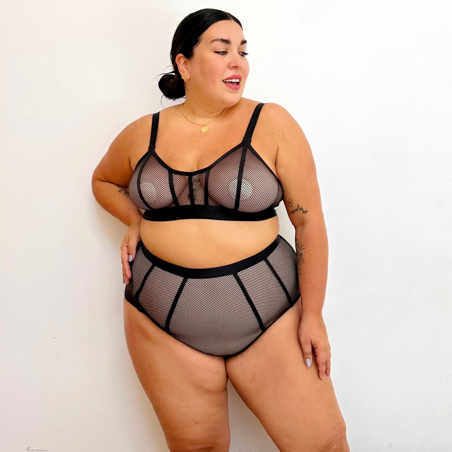 Kitty fishnet trosor