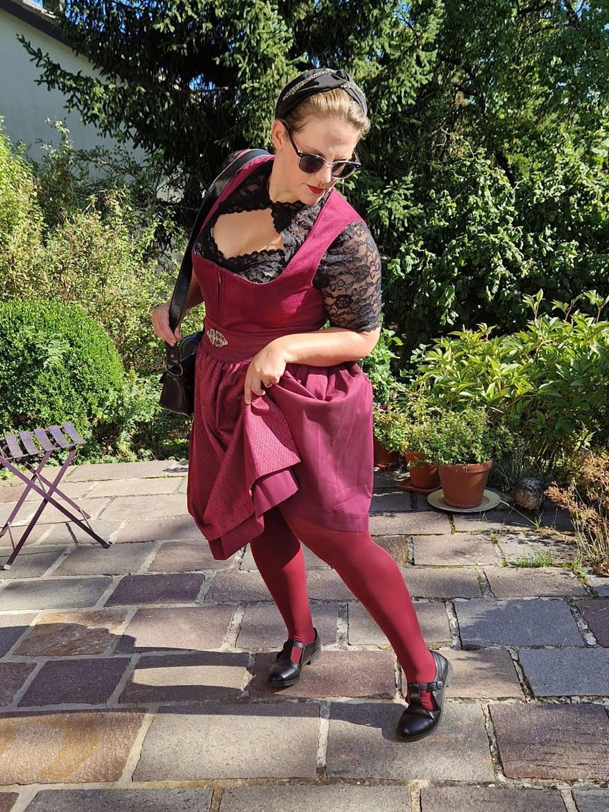 80 Denier Strumpfhosen - Burgundy