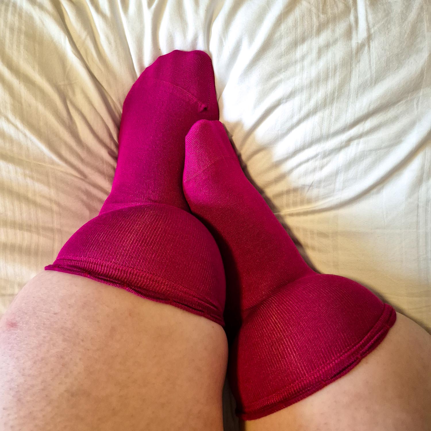Ultimative Bambus-Knöchelsocken - 3 Paar in Hibiscus