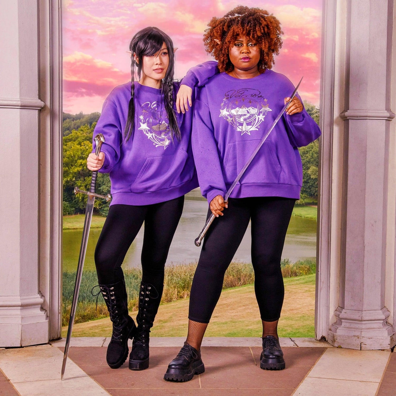 Bio-Baumwolle ACOTAR Sweatshirt mit Rundhalsausschnitt - Velaris