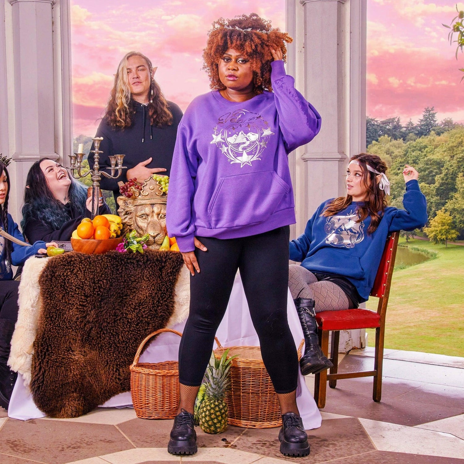 ACOTAR sweatshirt med rund hals i ekologisk bomull - Velaris