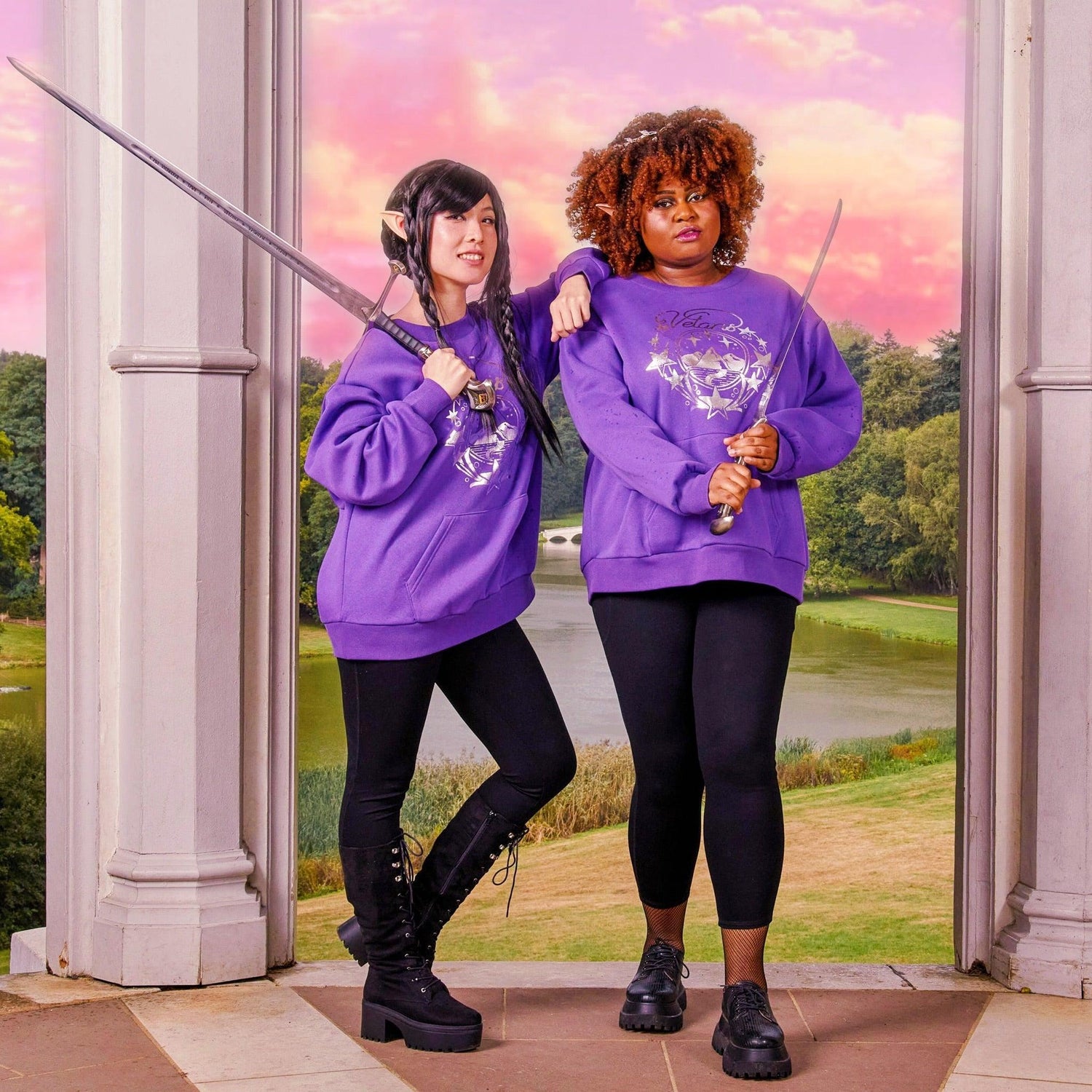 ACOTAR sweatshirt med rund hals i ekologisk bomull - Velaris