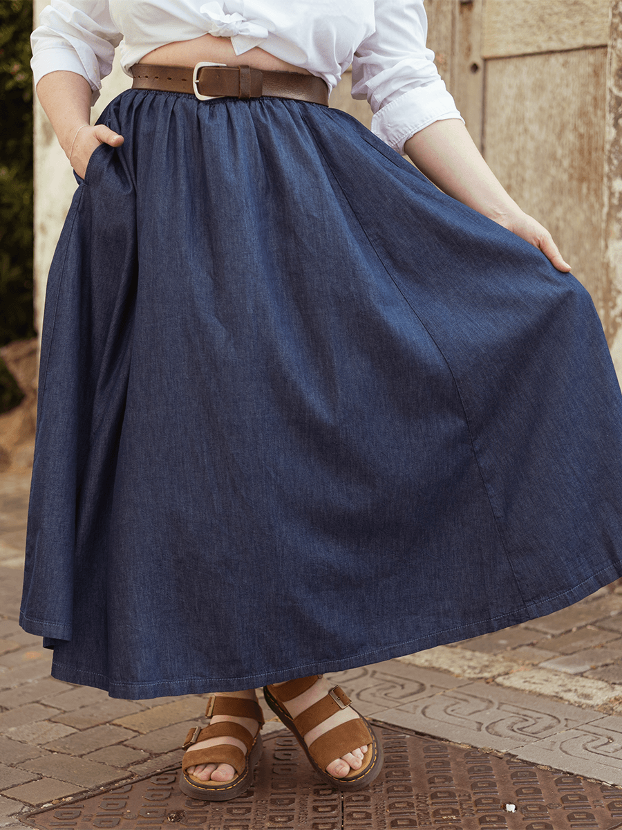 Chambray Maxirock