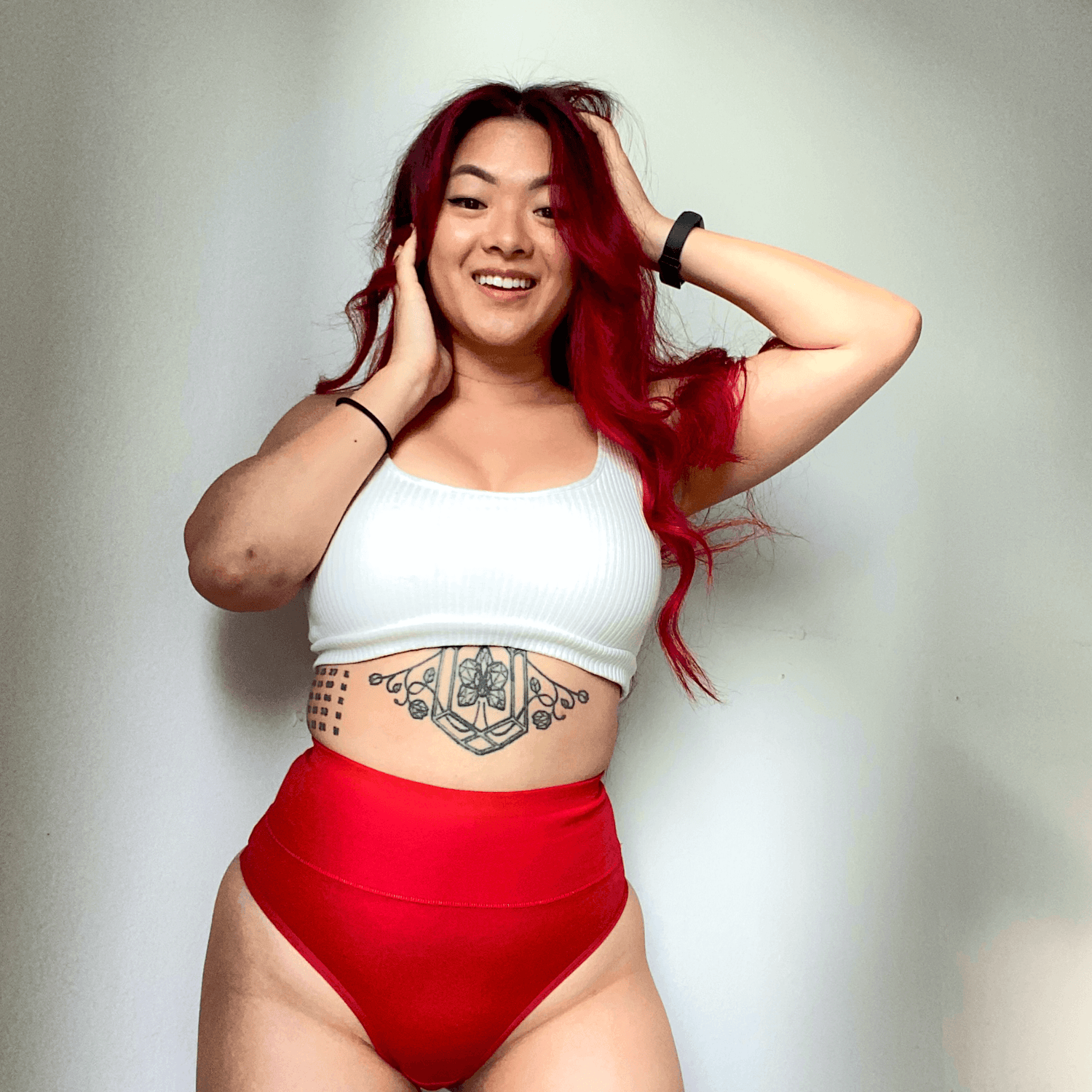 Cheeky High Leg Knickers - Lobster - Snag