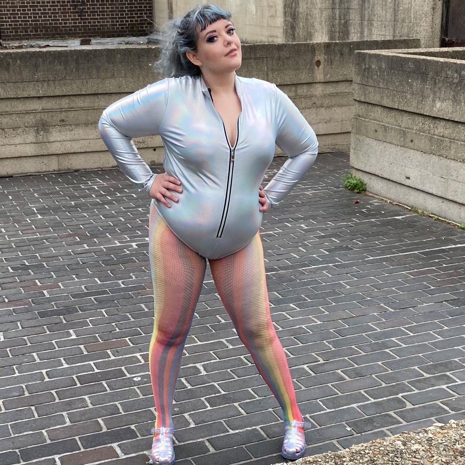 Netzstrumpfhosen - Rainbow