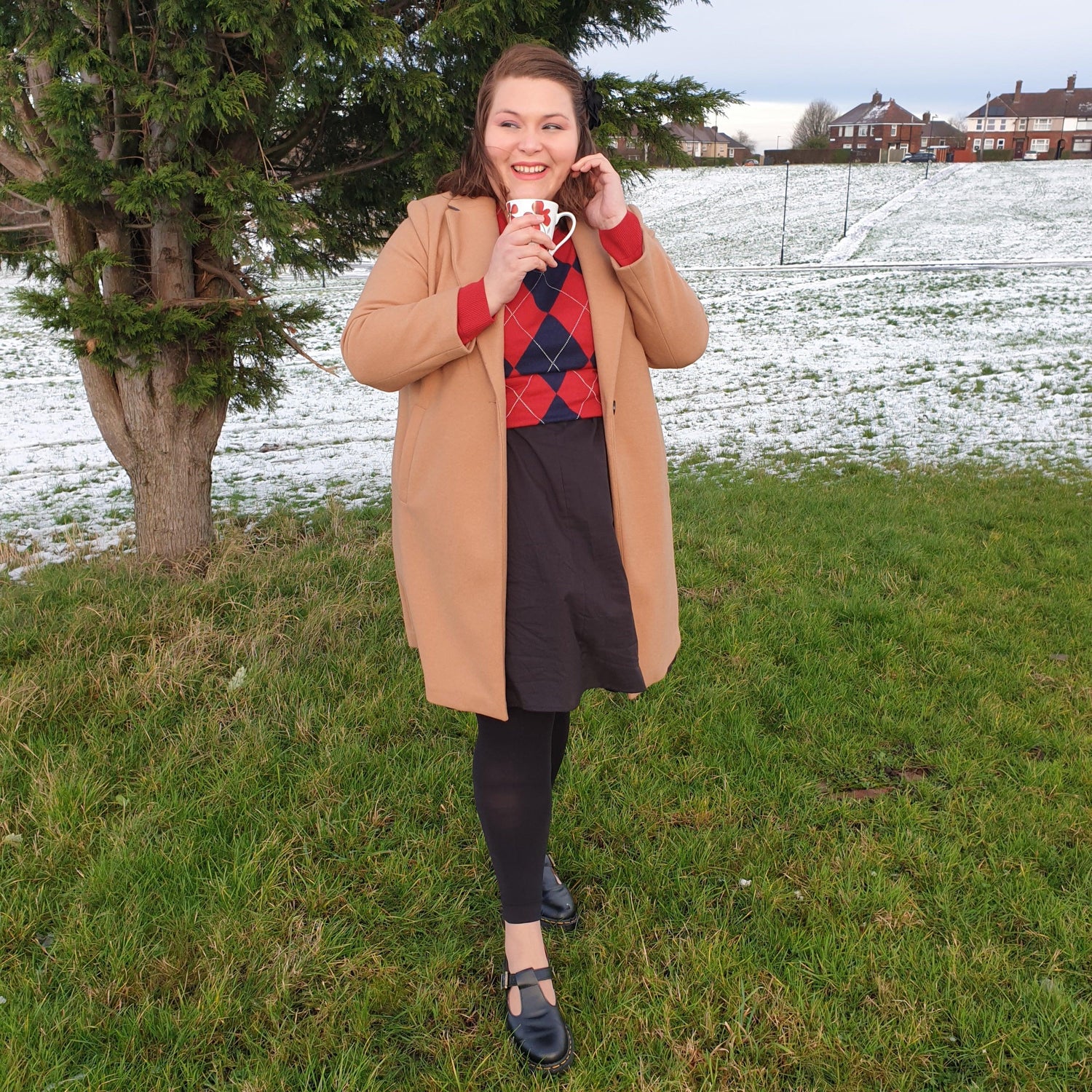 Fußlose Strumpfhosen - Schwarz