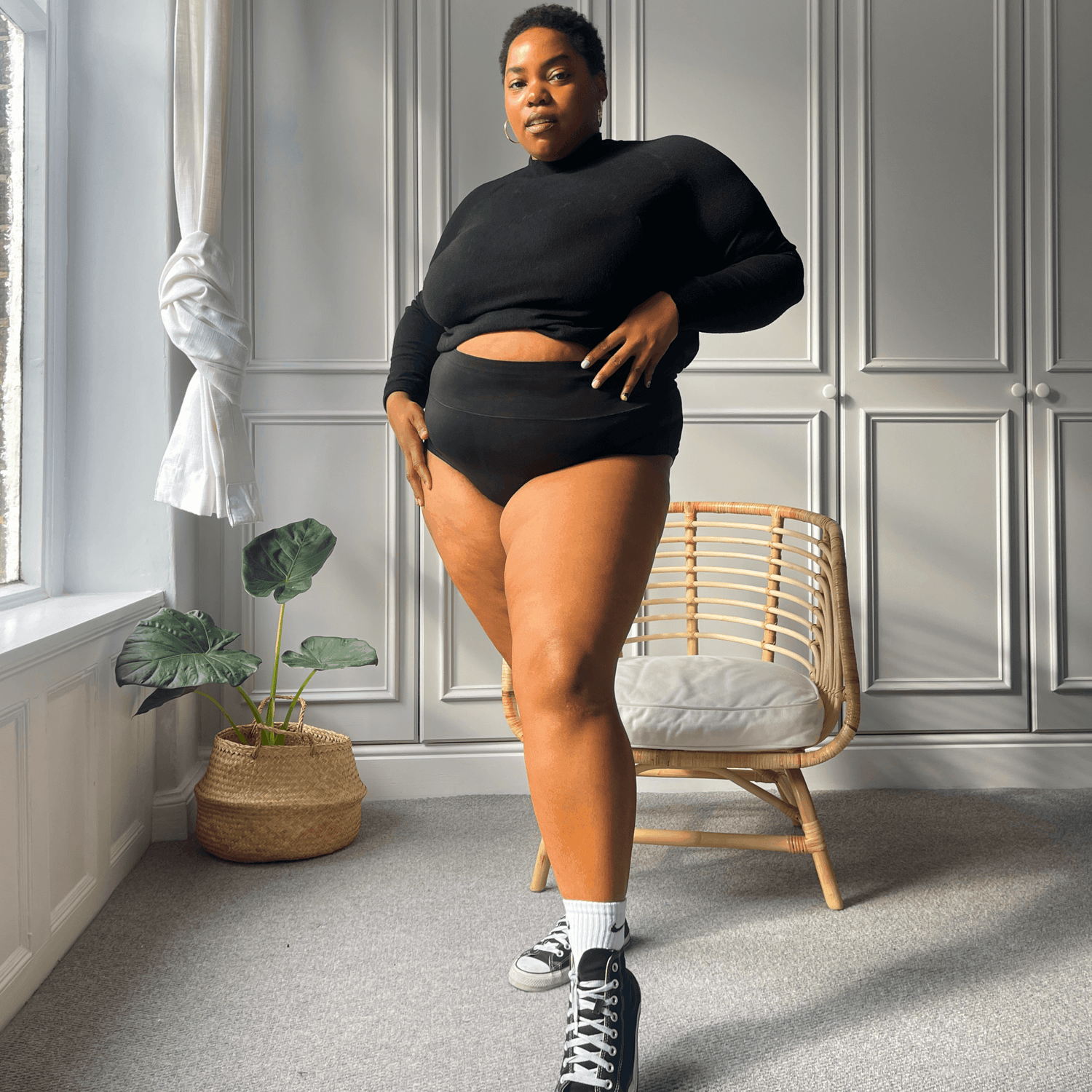 Heltrosa - Svart - 3 par i svart