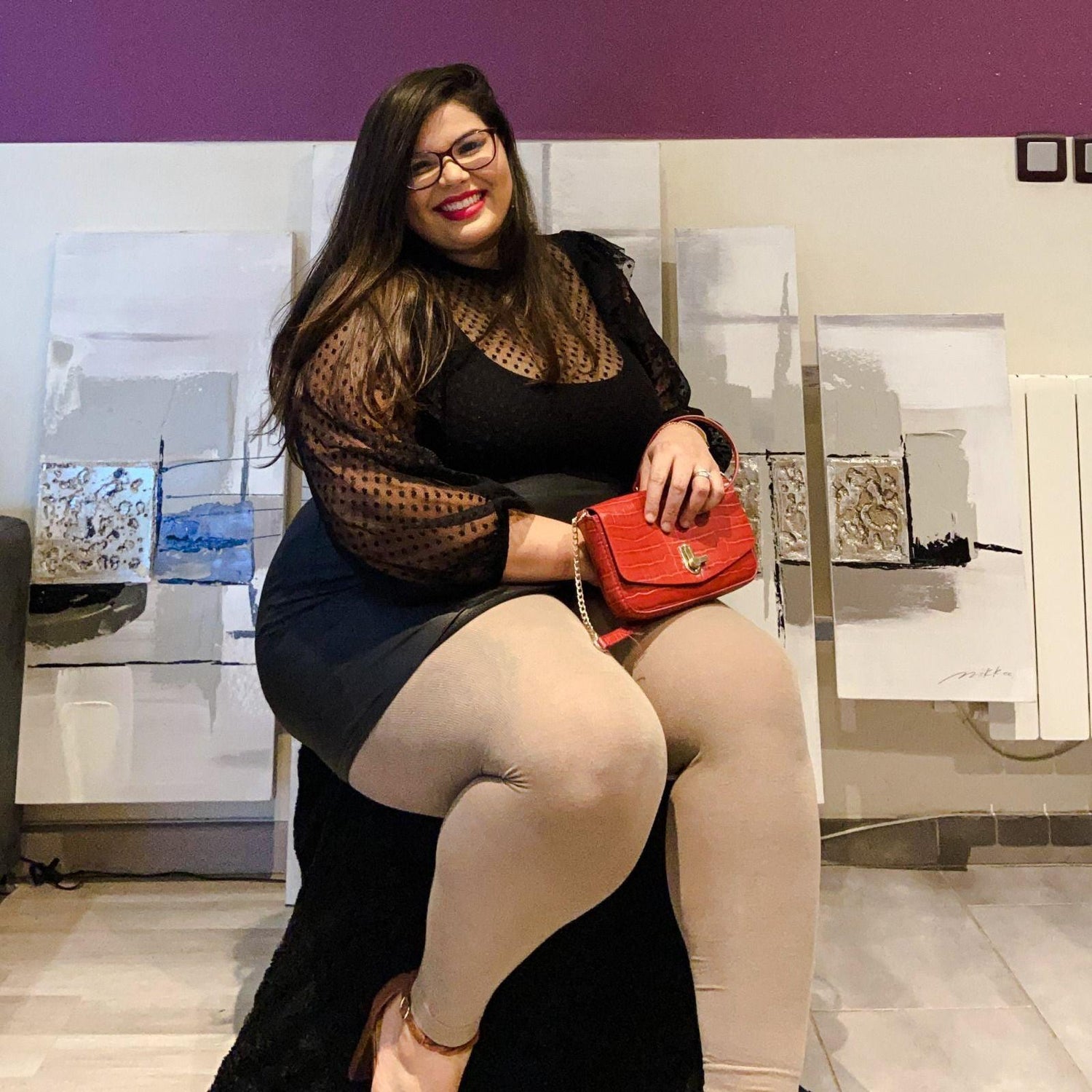 Footless Merino Wool Tights - Sand Dollar