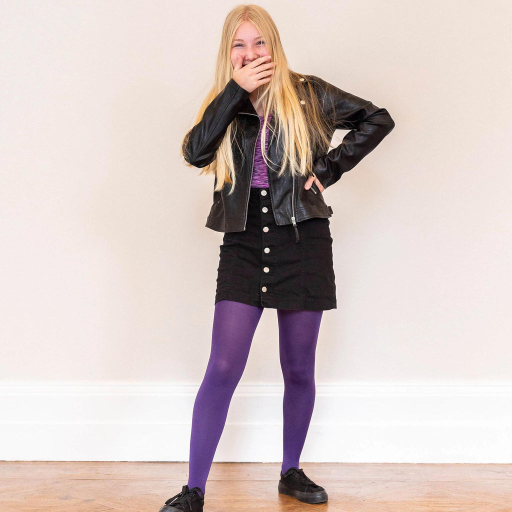 Tights - Kinder Strumpfhosen - Suffragette Purple