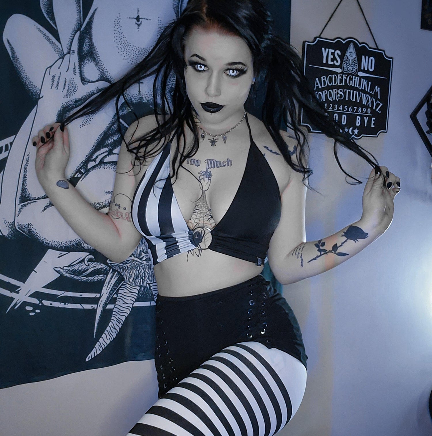 Ringelstrumpfhosen - Witch