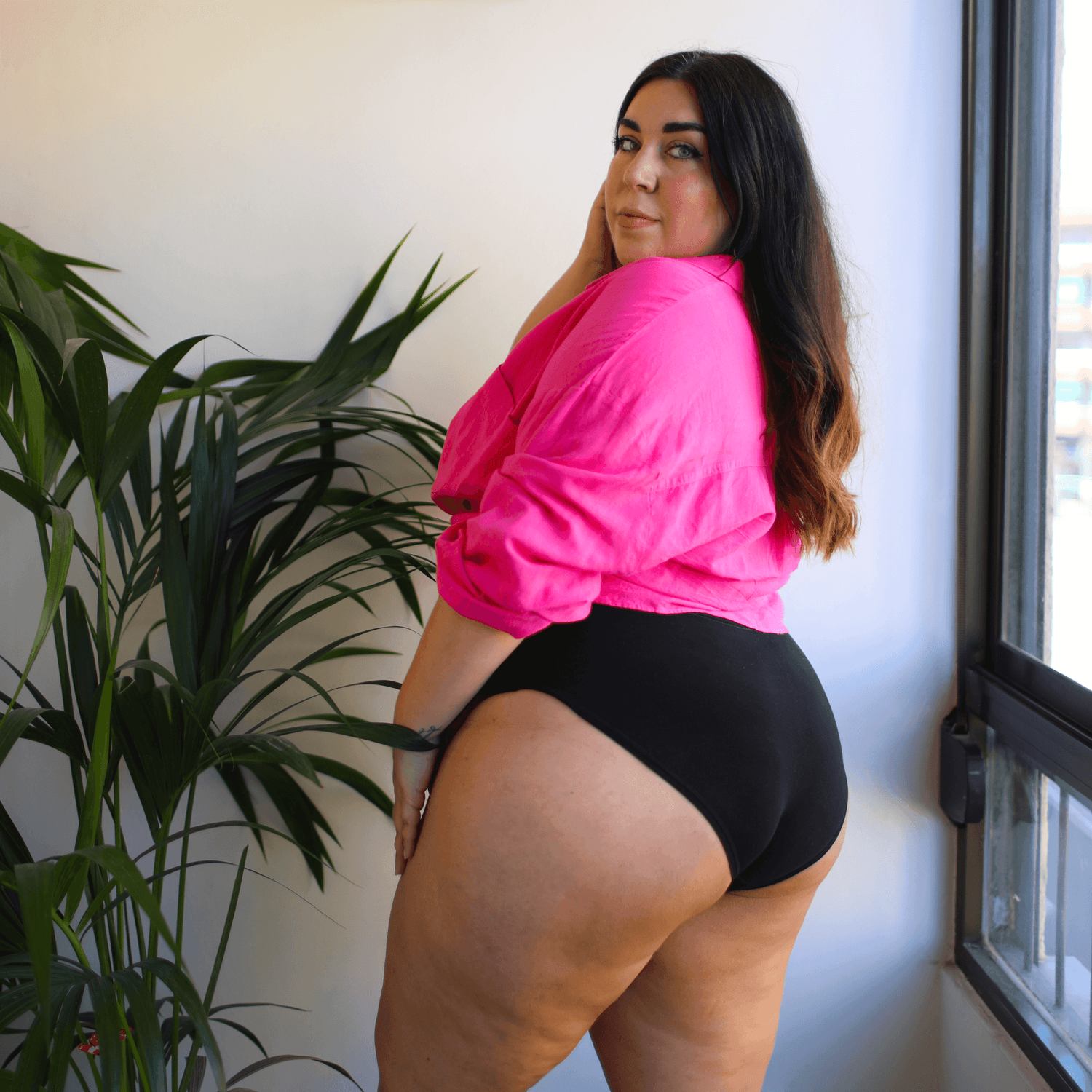 Bio-Baumwolle Vollständiger Slips - Schwarz