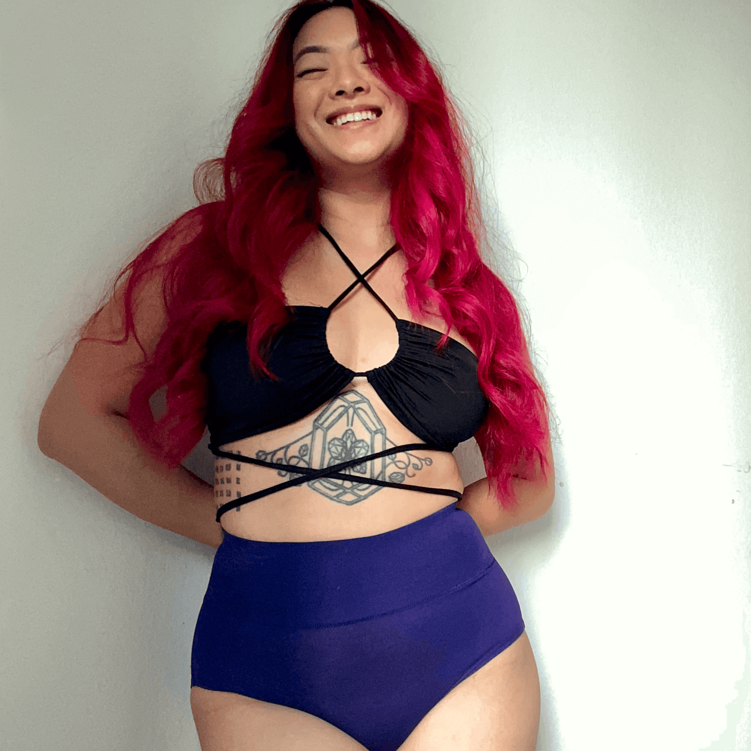 Heltrosa i ekologisk bomull - Suffragette Lila