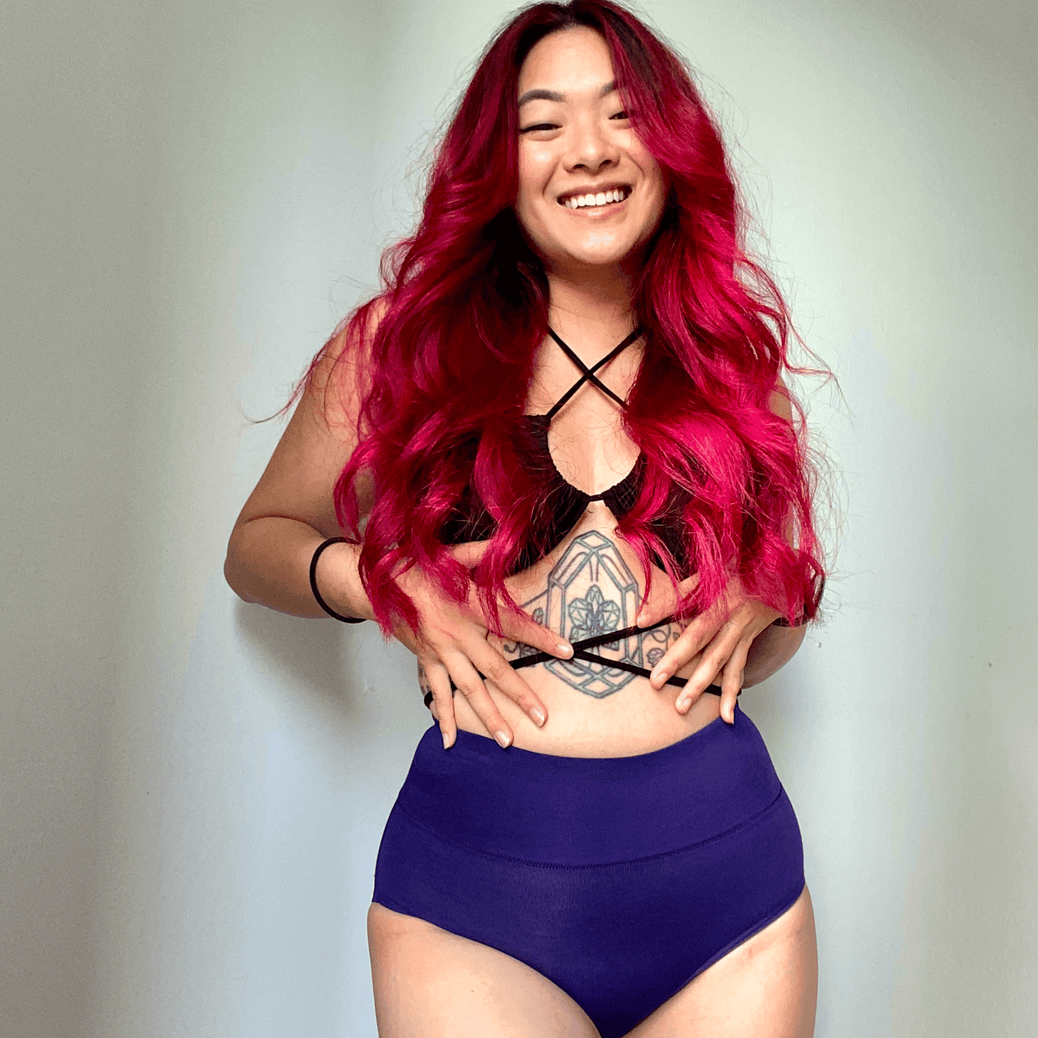 Heltrosa i ekologisk bomull - Suffragette Lila