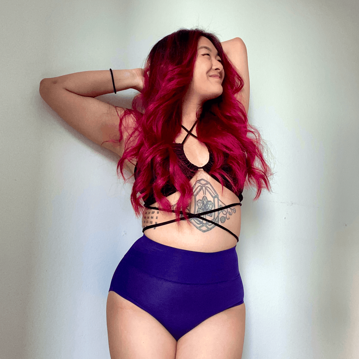 Heltrosa i ekologisk bomull - Suffragette Lila