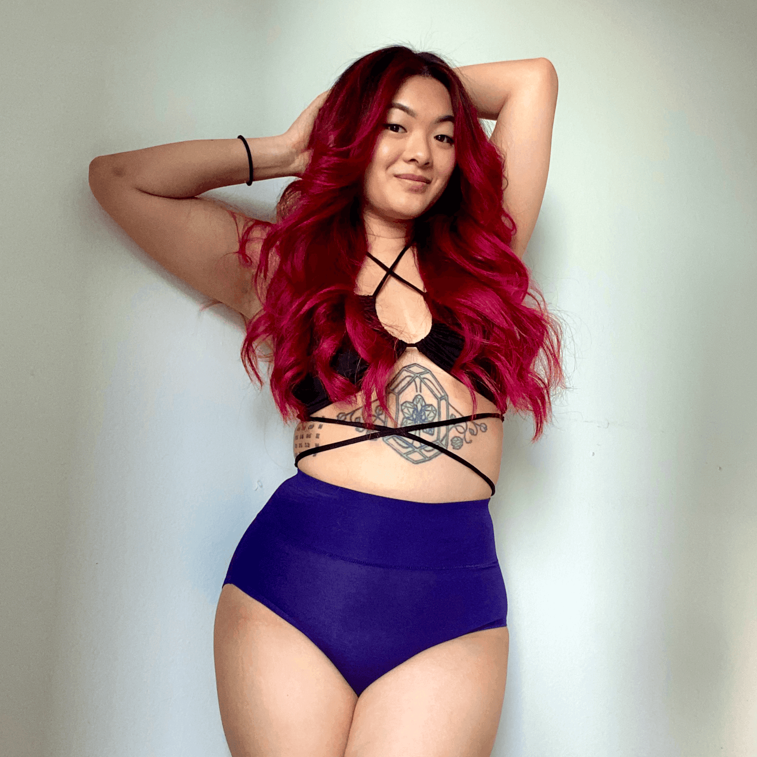 Heltrosa i ekologisk bomull - Suffragette Lila