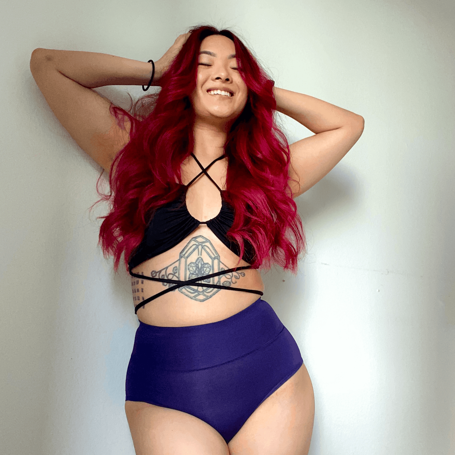 Heltrosa i ekologisk bomull - Suffragette Lila