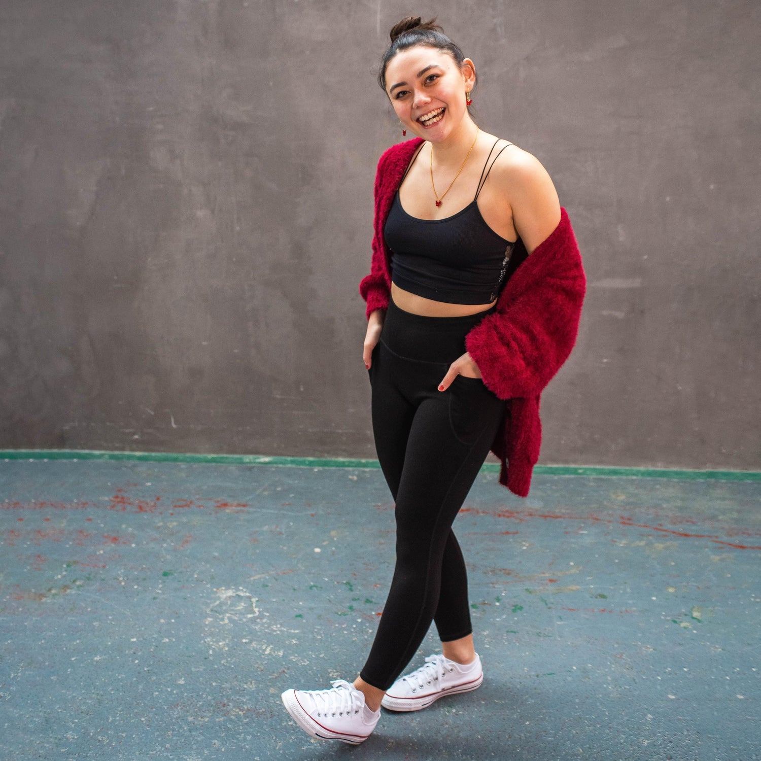 Squat-sichere - 7/8 Leggings - Schwarz