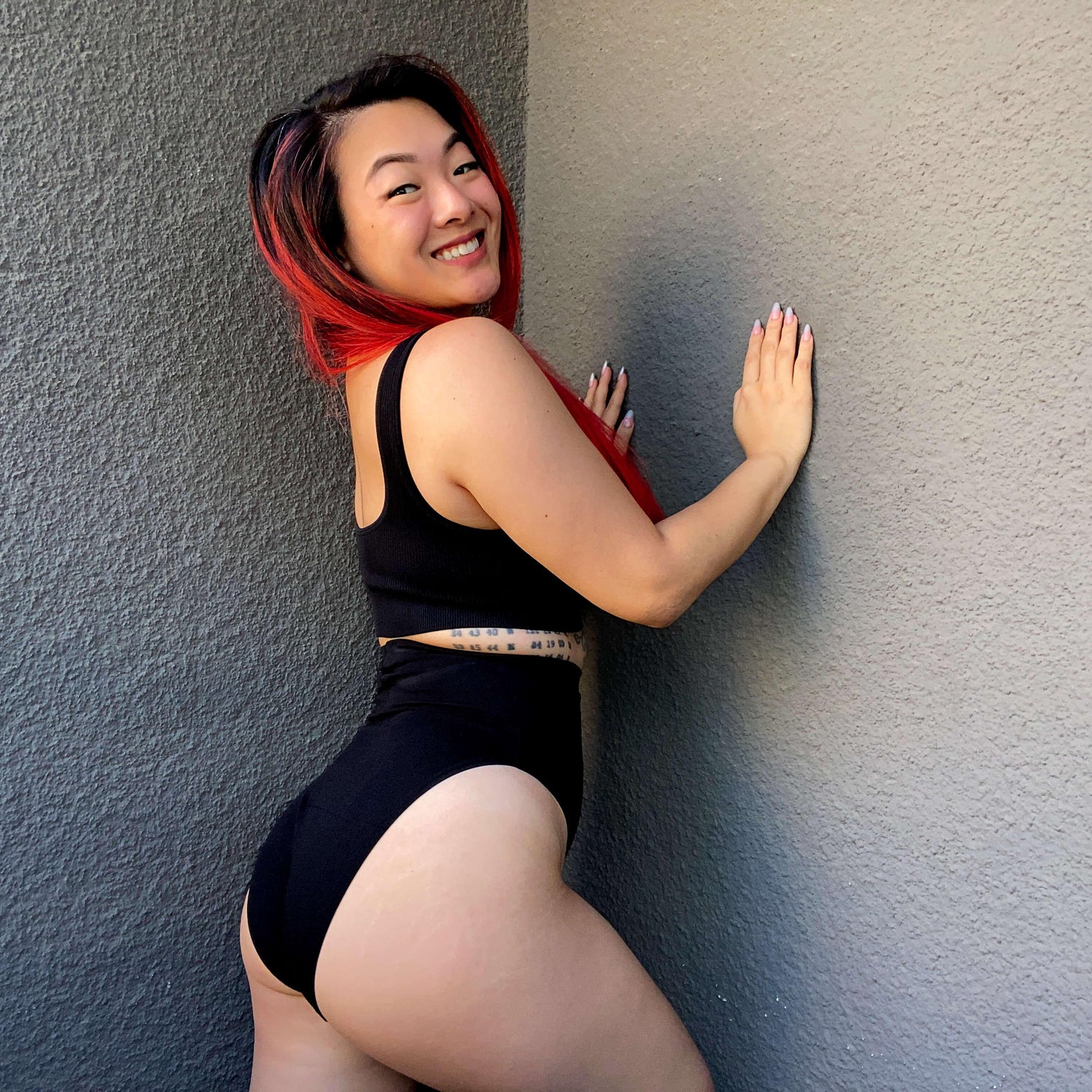 Superhöga bentrosor - 3 par i svart