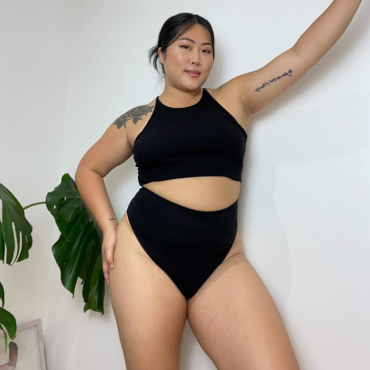 Majtki Super High Leg - 3 pary w kolorze czarnym