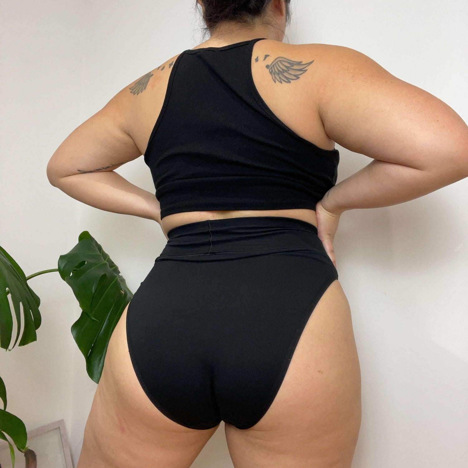 Superhöga bentrosor - 3 par i svart