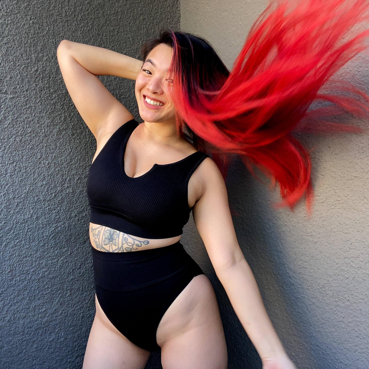 Superhöga bentrosor - 3 par i svart